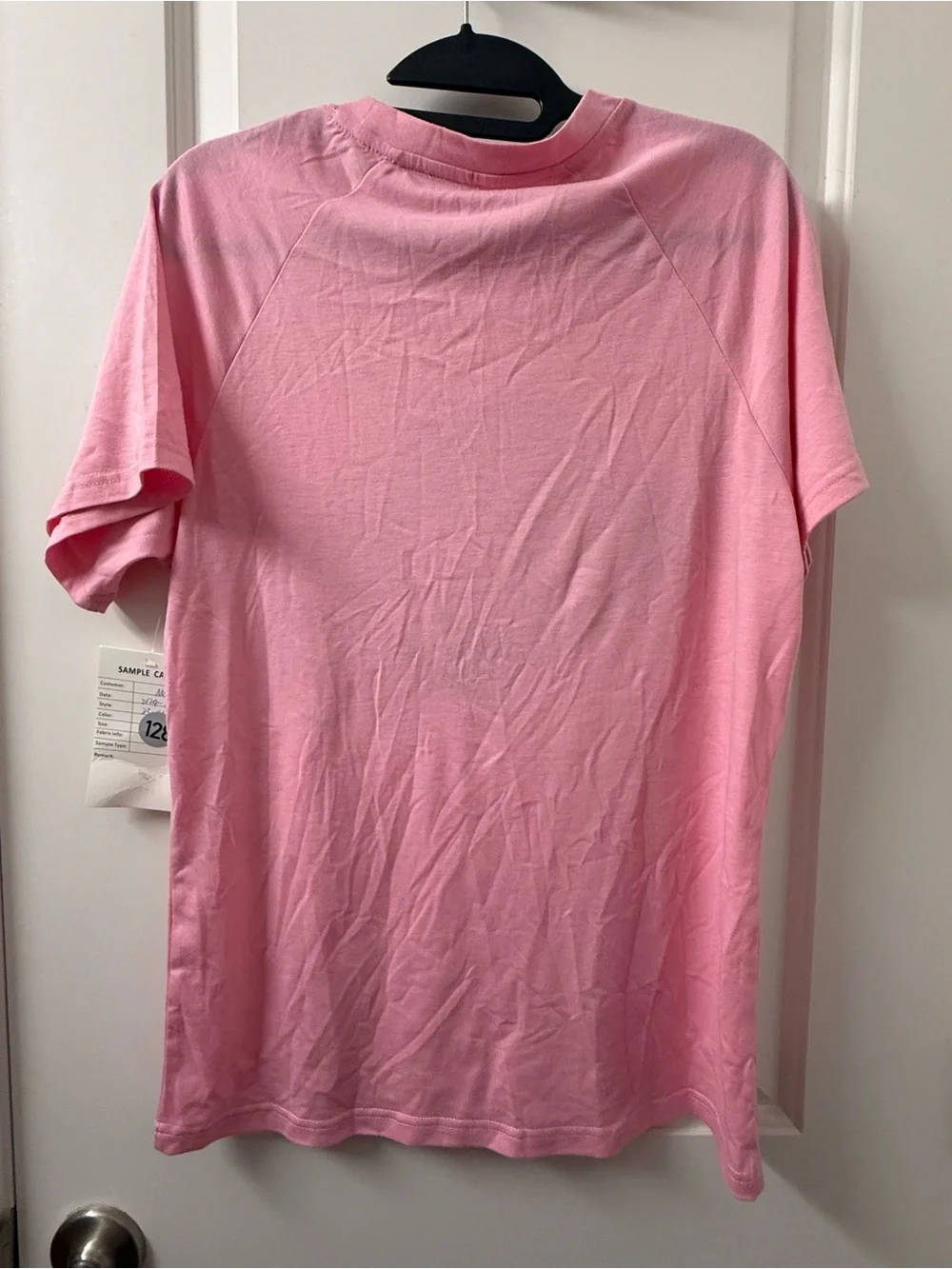 Pink Sequin Cowboy Hat Howdy Western Graphic Tee Size L Sample
